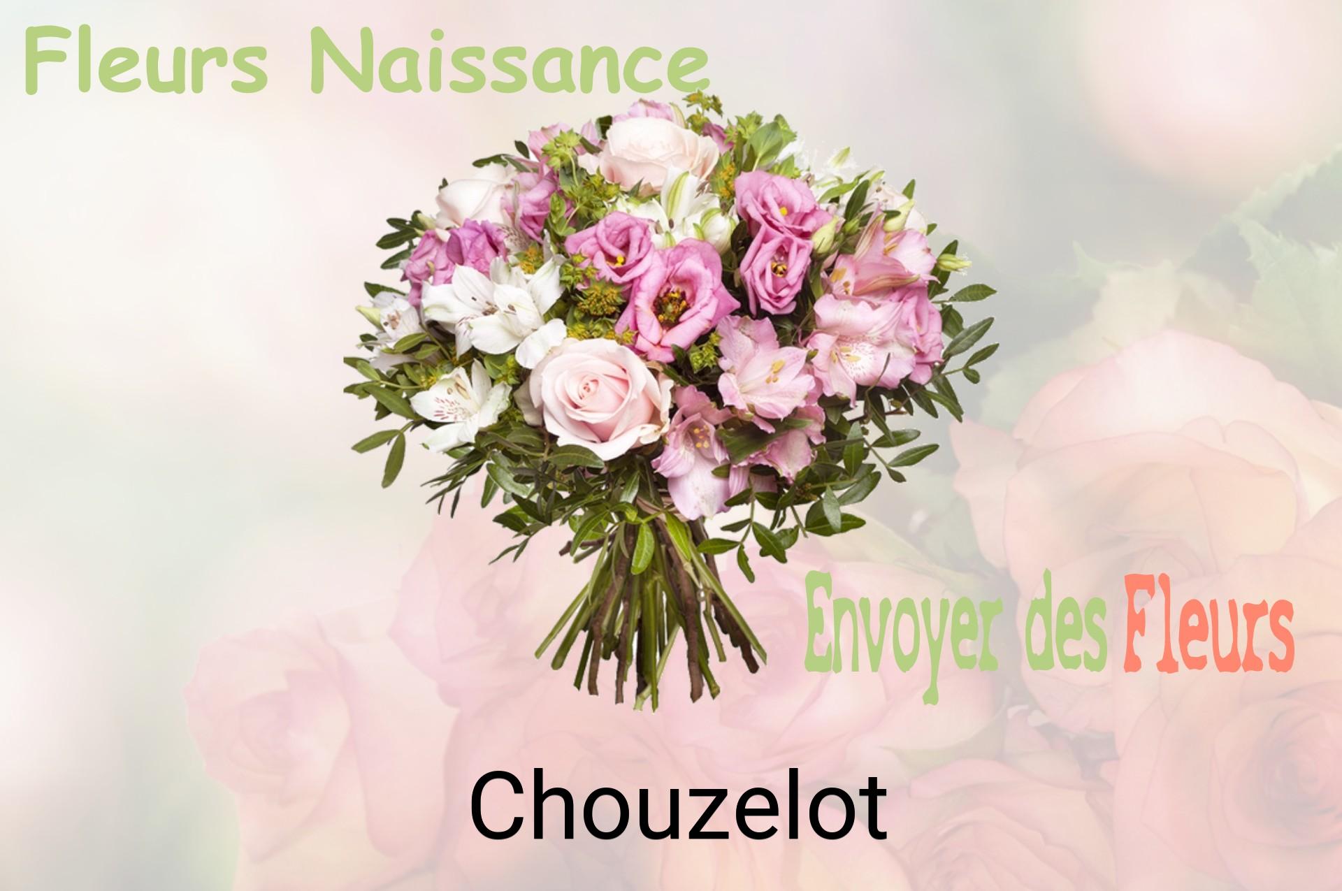 Bouquet de fleurs de naissance livré à Chouzelot